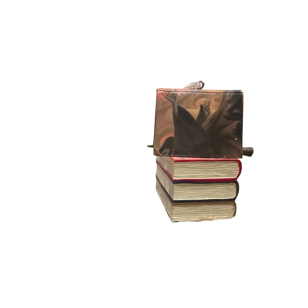 Hallmark Harry Potter Deathly Hallows Book Stack Hanging Christmas Ornament - Picture 3 of 7